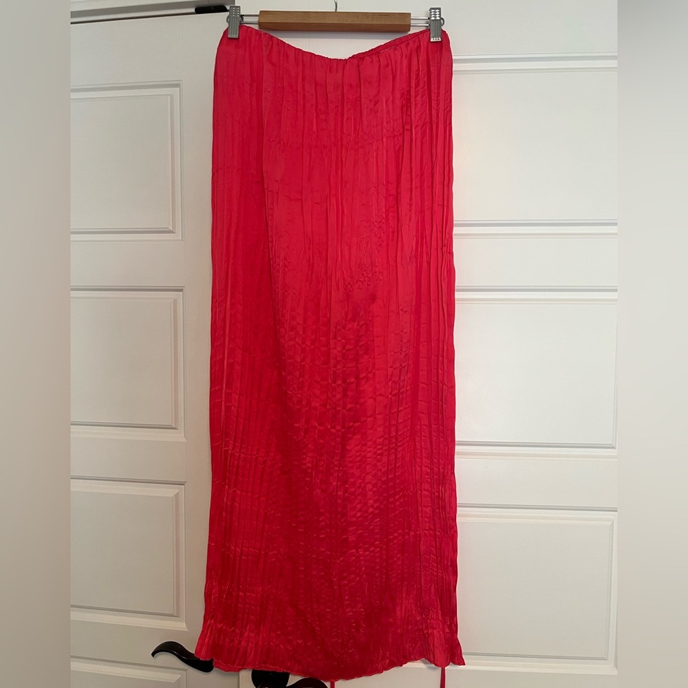 a new day Vibrant Red Pencil Skirt